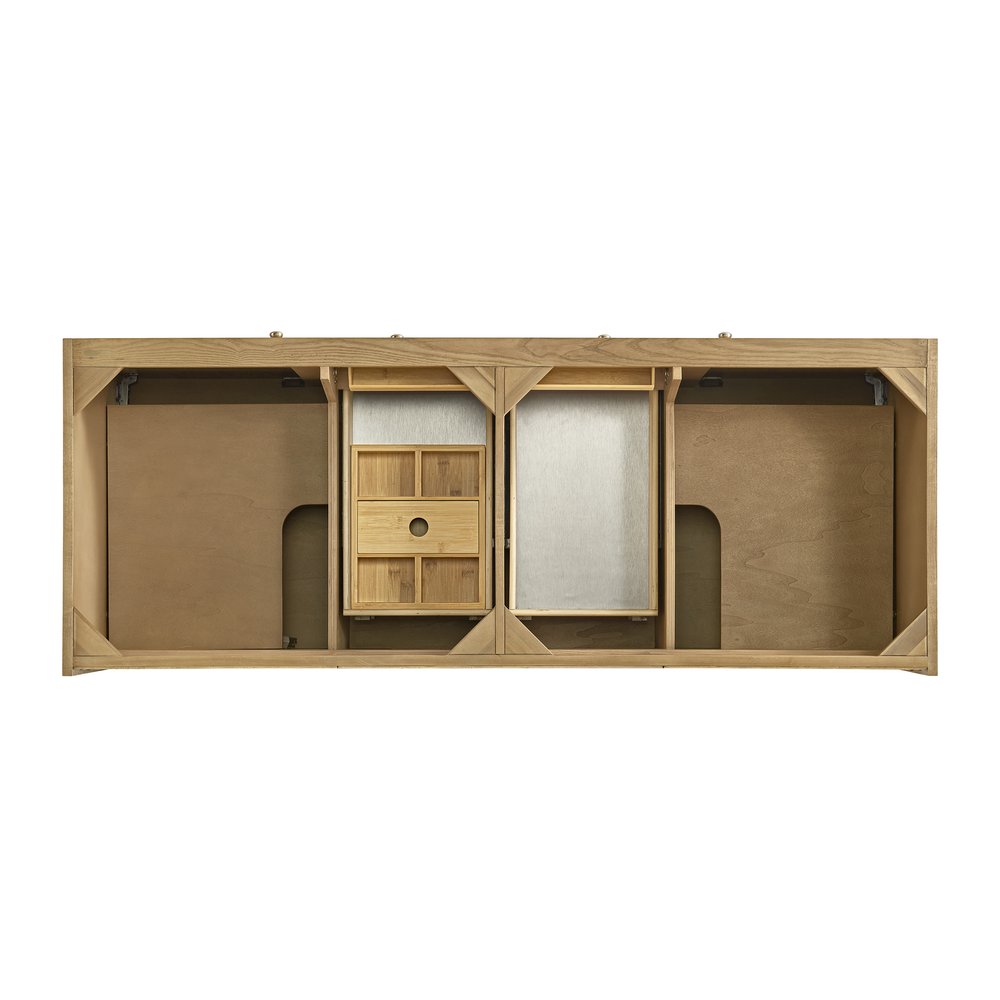 James Martin - Laurent 60" Double Vanity, Light Natural Oak, w/ 3 CM Phantome Eclos Top - 545-V60D-LNO-3PHT view 10