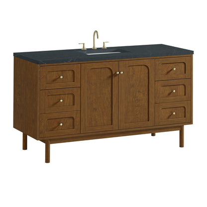James Martin - Laurent 60" Single Vanity, Honey Oak w/ 3 CM Charcoal Soapstone Silestone Top - 545-V60S-HNO-3CSP view 16