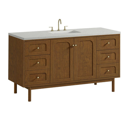 James Martin - Laurent 60" Single Vanity, Honey Oak w/ 3 CM Lime Delight Silestone Top - 545-V60S-HNO-3LDL view 16
