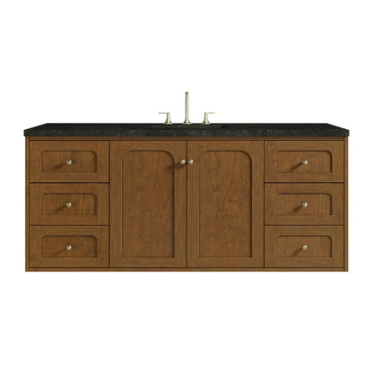 James Martin - Laurent 60" Single Vanity, Honey Oak w/ 3 CM Phantome Eclos Top - 545-V60S-HNO-3PHT view 2