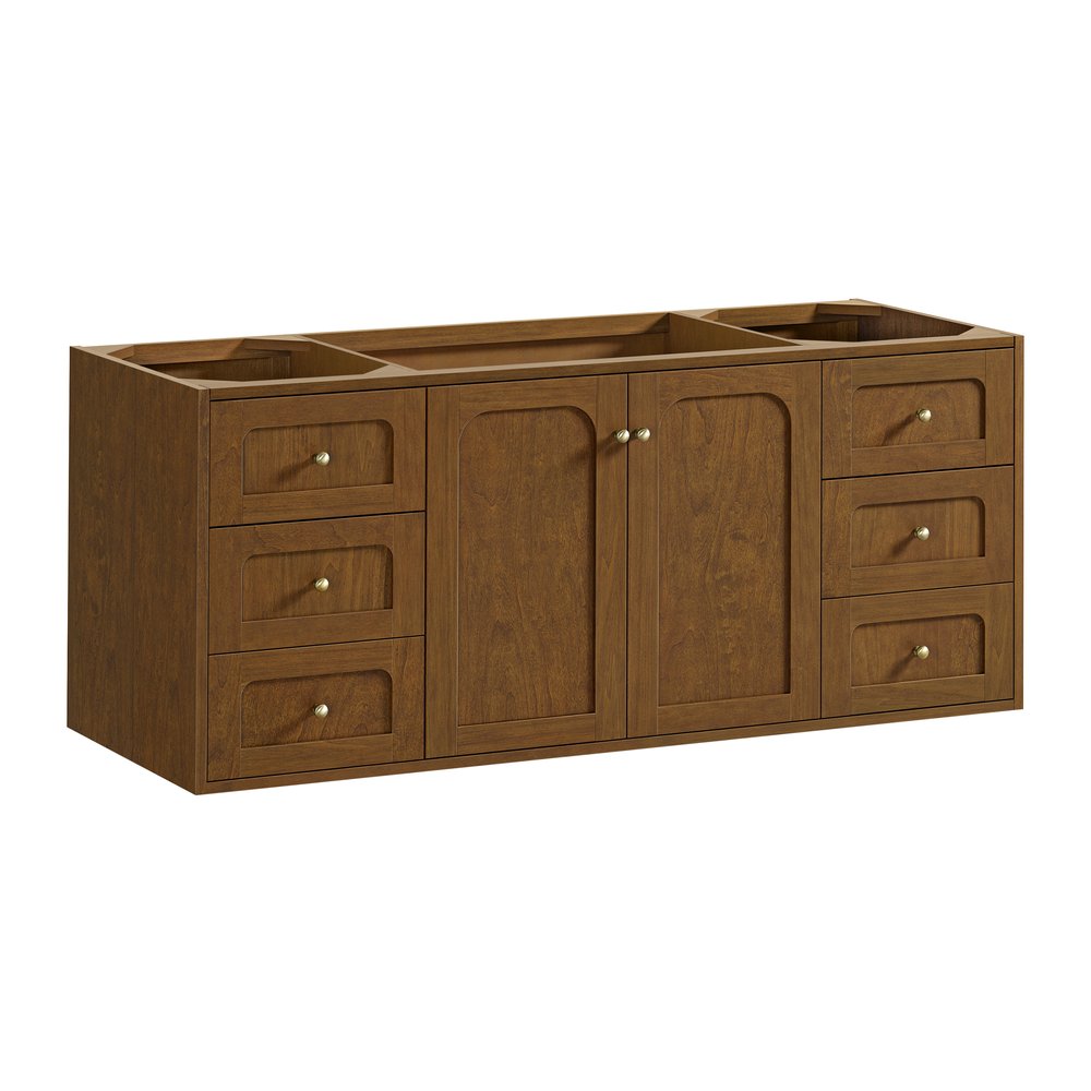 James Martin - Laurent 60" Single Vanity, Honey Oak w/ 3 CM Phantome Eclos Top - 545-V60S-HNO-3PHT view 4
