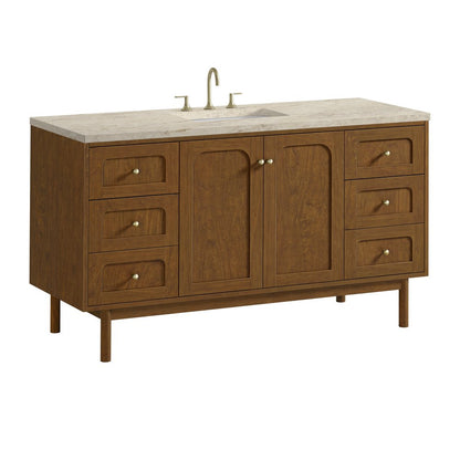 James Martin - Laurent 60" Single Vanity, Honey Oak w/ 3 CM Tajnar Eclos Top - 545-V60S-HNO-3TJR view 16