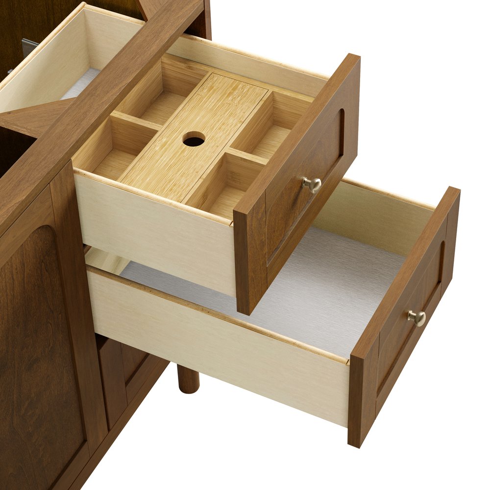 James Martin - Laurent 60" Single Vanity, Honey Oak w/ 3 CM Tajnar Eclos Top - 545-V60S-HNO-3TJR view 20