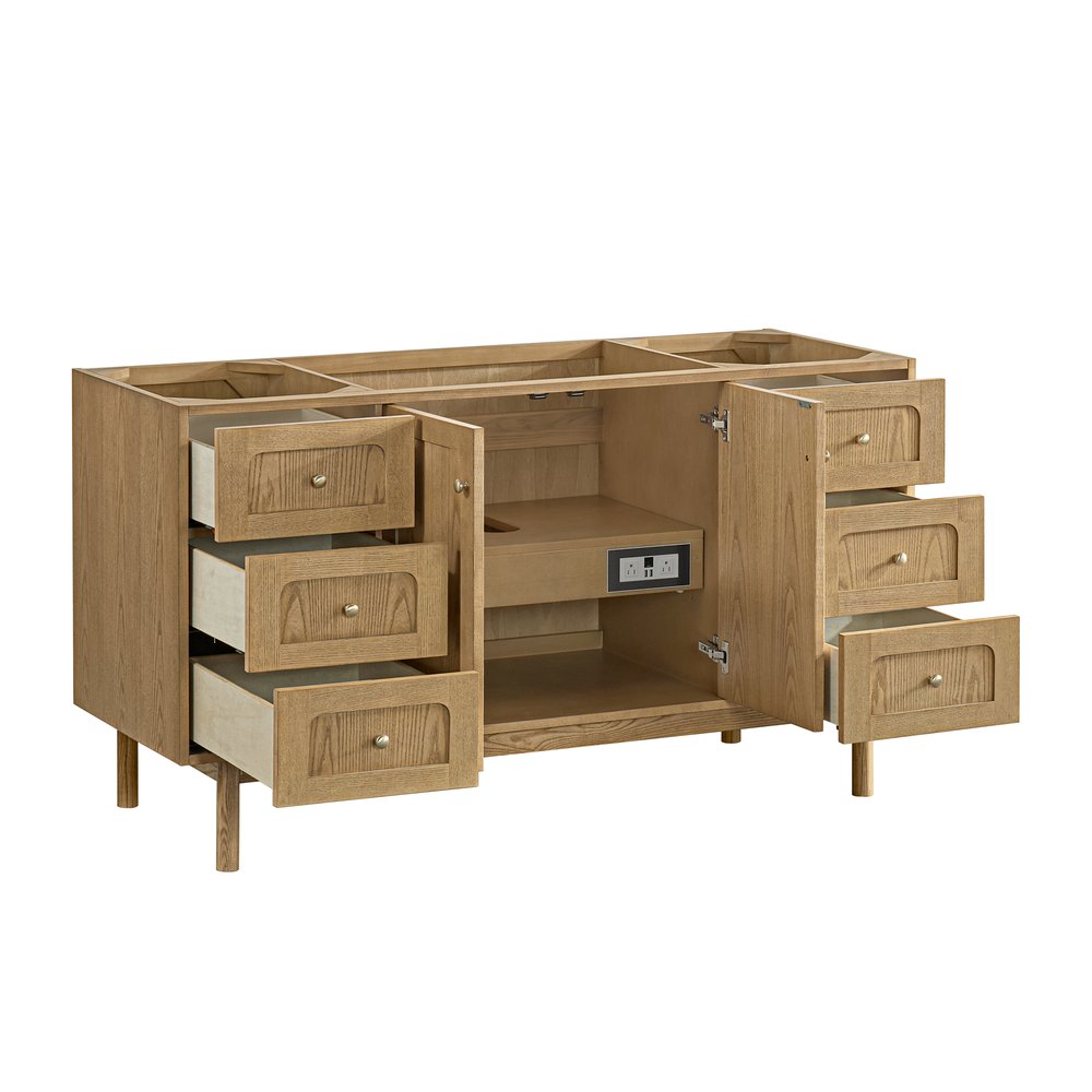 James Martin - Laurent 60" Single Vanity, Light Natural Oak - 545-V60S-LNO view 3