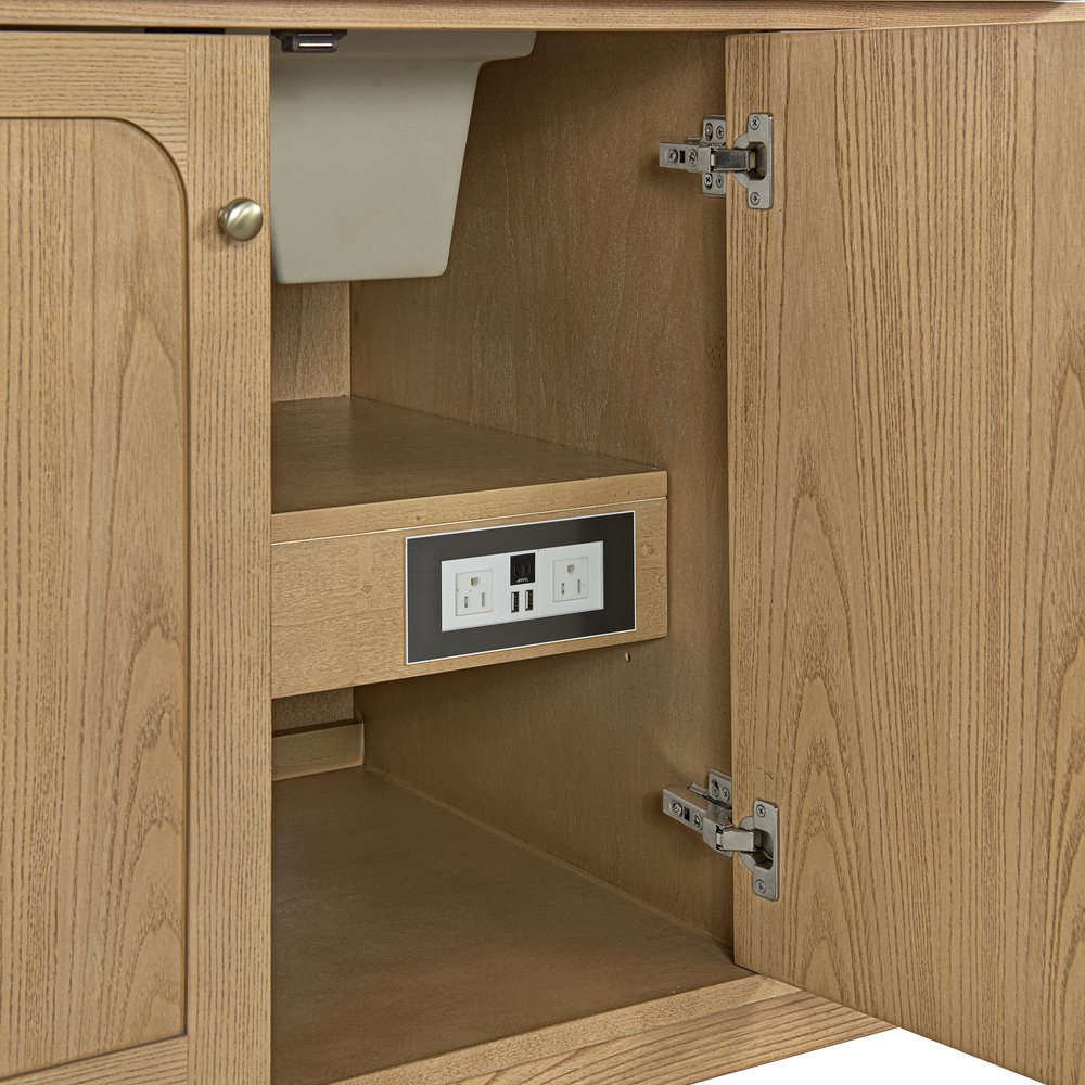 James Martin - Laurent 60" Single Vanity, Light Natural Oak - 545-V60S-LNO view 8