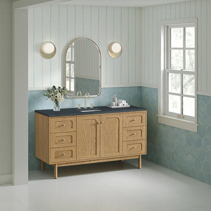 James Martin - Laurent 60" Single Vanity, Light Natural Oak, w/ 3 CM Charcoal Soapstone Quartz Top - 545-V60S-LNO-3CSP view 6