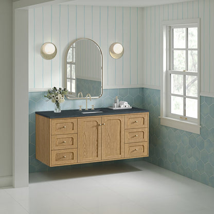 James Martin - Laurent 60" Single Vanity, Light Natural Oak, w/ 3 CM Charcoal Soapstone Quartz Top - 545-V60S-LNO-3CSP view 7