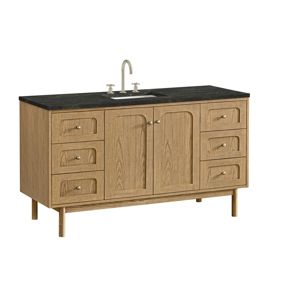 James Martin - Laurent 60" Single Vanity, Light Natural Oak, w/ 3 CM Phantome Eclos Top - 545-V60S-LNO-3PHT view 16