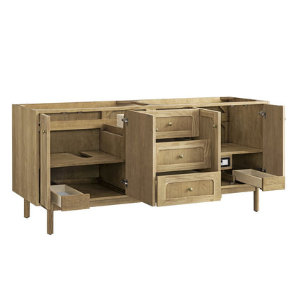 James Martin - Laurent 72" Double Vanity Cabinet, Light Natural Oak - 545-V72-M-LNO view 2