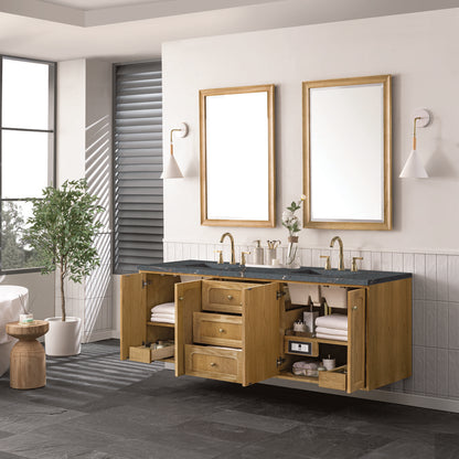 James Martin - Laurent 72" Double Vanity, Light Natural Oak w/ 3 CM Parisien Bleu Top - 545-V72-LNO-3PBL view 8