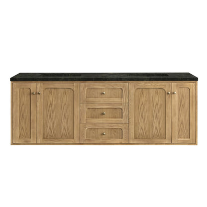 James Martin - Laurent 72" Double Vanity, Light Natural Oak, w/ 3 CM Phantome Eclos Top - 545-V72-LNO-3PHT view 4