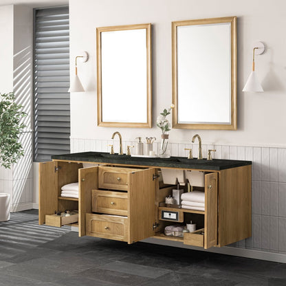 James Martin - Laurent 72" Double Vanity, Light Natural Oak, w/ 3 CM Phantome Eclos Top - 545-V72-LNO-3PHT view 10