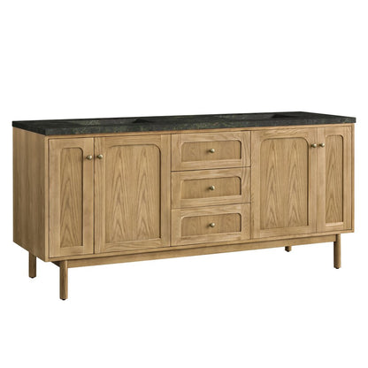 James Martin - Laurent 72" Double Vanity, Light Natural Oak, w/ 3 CM Phantome Eclos Top - 545-V72-LNO-3PHT view 13