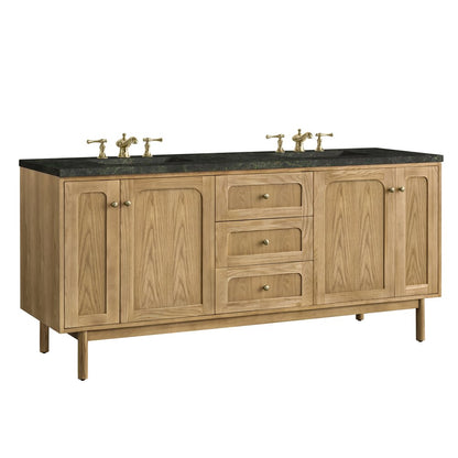 James Martin - Laurent 72" Double Vanity, Light Natural Oak, w/ 3 CM Phantome Eclos Top - 545-V72-LNO-3PHT view 14