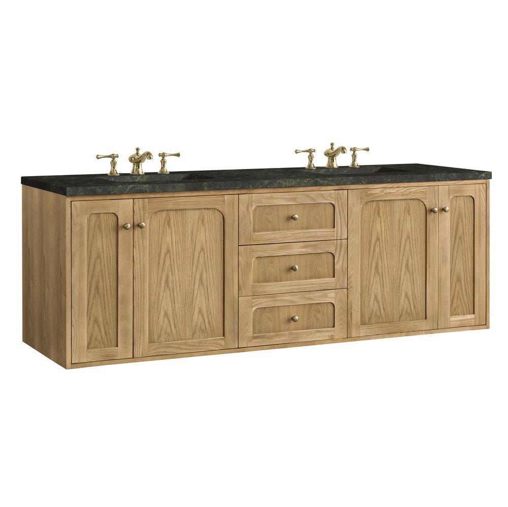James Martin - Laurent 72" Double Vanity, Light Natural Oak, w/ 3 CM Phantome Eclos Top - 545-V72-LNO-3PHT view 15