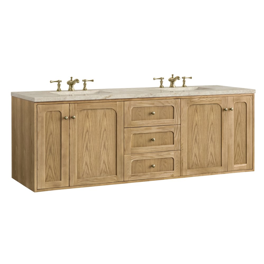 James Martin - Laurent 72" Double Vanity, Light Natural Oak, w/ 3 CM Tajnar Eclos Top - 545-V72-LNO-3TJR view 15