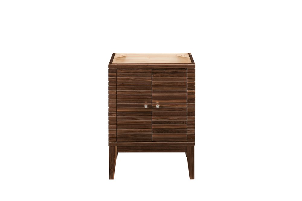 James Martin - Linden 24" Single Vanity Cabinet, Mid-Century Walnut - E213-V24-WLT view 1