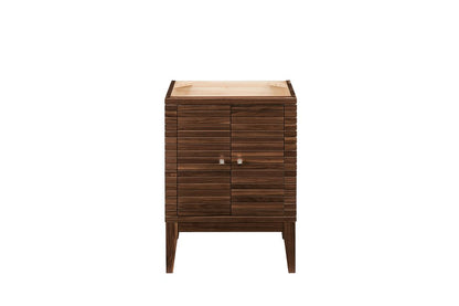 James Martin - Linden 24" Single Vanity Cabinet, Mid-Century Walnut - E213-V24-WLT view 1