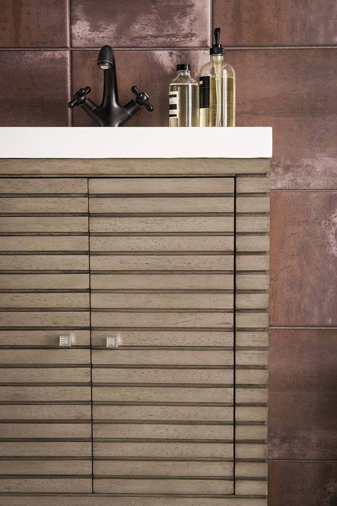 James Martin - Linden 24" Single Vanity, Whitewashed Walnut w/ White Glossy Composite Stone Top - E213V24WWWWG view 10