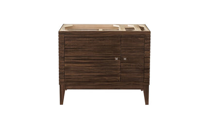 James Martin - Linear 36" Single Vanity Cabinet, Mid-Century Walnut - 210-V36-WLT view 1