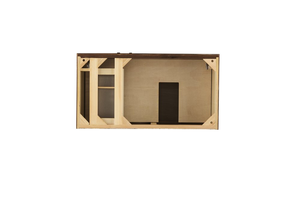 James Martin - Linear 36" Single Vanity Cabinet, Mid-Century Walnut - 210-V36-WLT view 2
