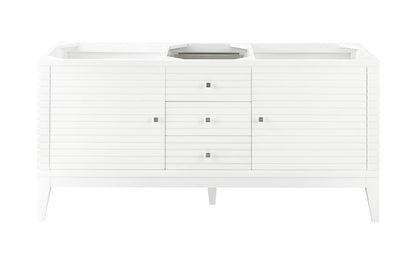James Martin - Linear 59" Double Vanity, Glossy White - 210-V59D-GW view 1