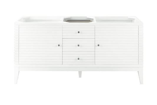 James Martin - Linear 59" Double Vanity, Glossy White - 210-V59D-GW view 1