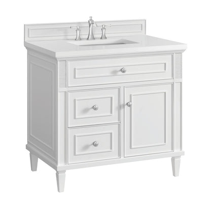 James Martin - Lorelai 36" Single Vanity, Bright White - 424-V36-BW view 5