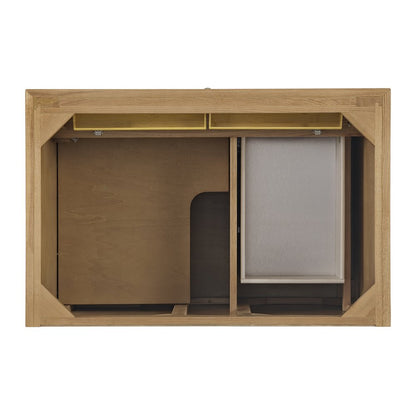 James Martin - Lorelai 36" Single Vanity, Light Natural Oak w/ 3 CM Charcoal Soapstone Silestone Top - 424-V36-LNO-3CSP view 6