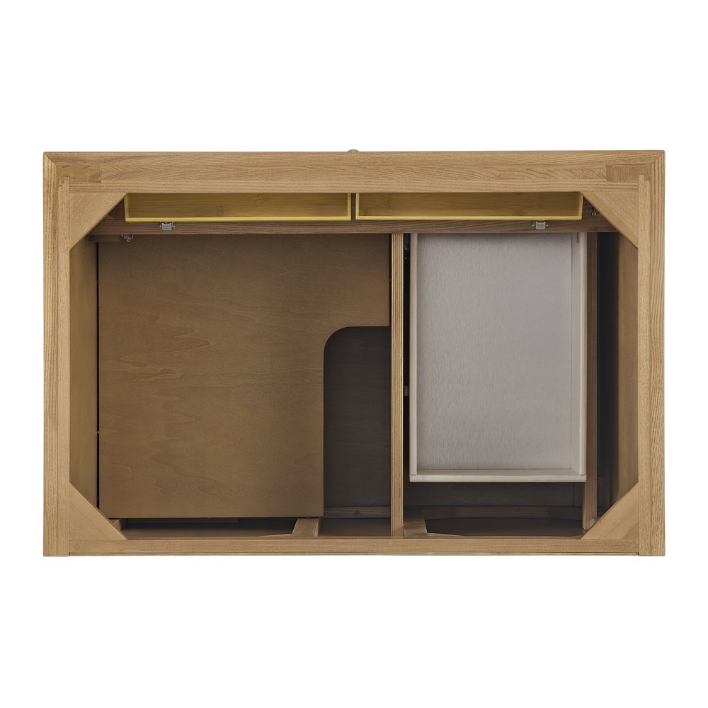 James Martin - Lorelai 36" Single Vanity, Light Natural Oak w/ 3 CM Lime Delight Silestone Top - 424-V36-LNO-3LDL view 6