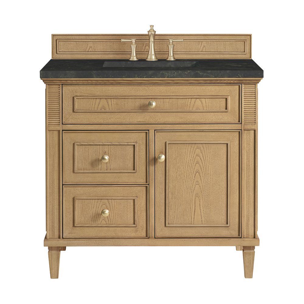 James Martin - Lorelai 36" Single Vanity, Light Natural Oak, w/ 3 CM Phantome Eclos Top - 424-V36-LNO-3PHT view 1
