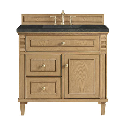 James Martin - Lorelai 36" Single Vanity, Light Natural Oak, w/ 3 CM Phantome Eclos Top - 424-V36-LNO-3PHT view 1