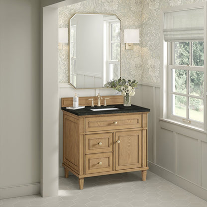 James Martin - Lorelai 36" Single Vanity, Light Natural Oak, w/ 3 CM Phantome Eclos Top - 424-V36-LNO-3PHT view 4