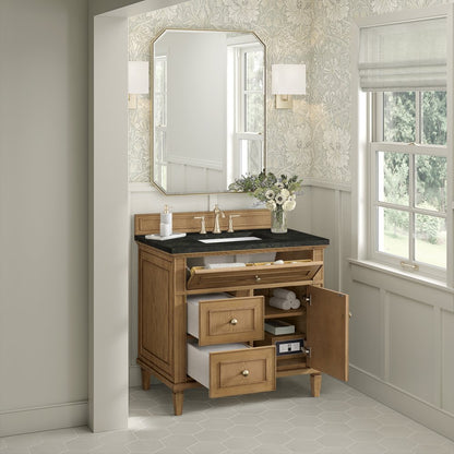 James Martin - Lorelai 36" Single Vanity, Light Natural Oak, w/ 3 CM Phantome Eclos Top - 424-V36-LNO-3PHT view 5