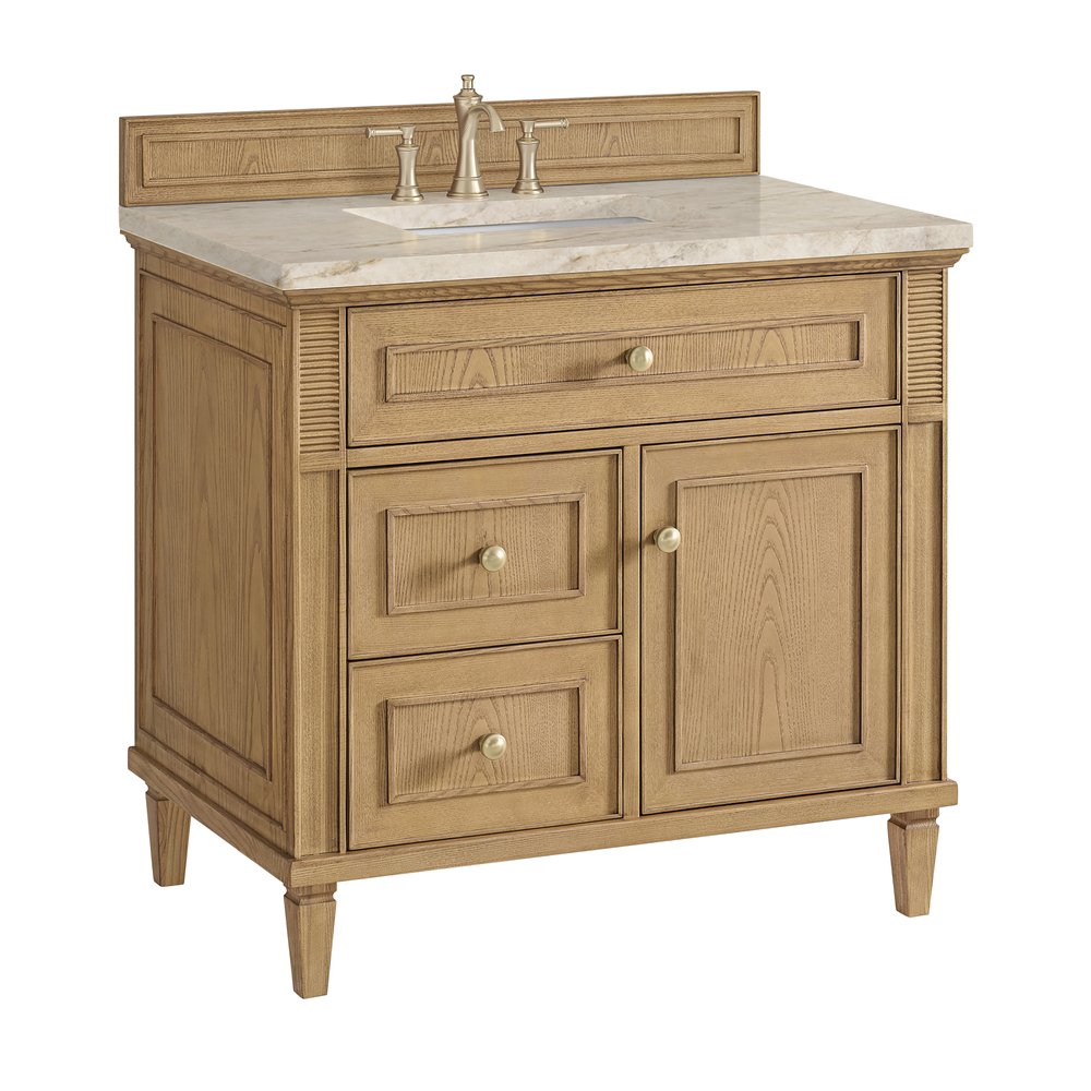 James Martin - Lorelai 36" Single Vanity, Light Natural Oak, w/ 3 CM Tajnar Eclos Top - 424-V36-LNO-3TJR view 10