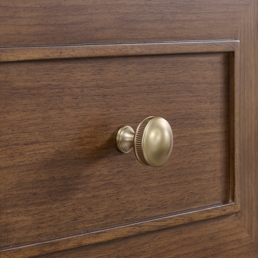 James Martin - Lorelai 36" Single Vanity, Mid-Century Walnut w/ 3 CM Parisien Bleu Silestone Top - 424-V36-WLT-3PBL view 12
