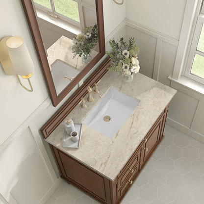 James Martin - Lorelai 36" Single Vanity, Mid-Century Walnut, w/ 3 CM Tajnar Eclos Top - 424-V36-WLT-3TJR view 8