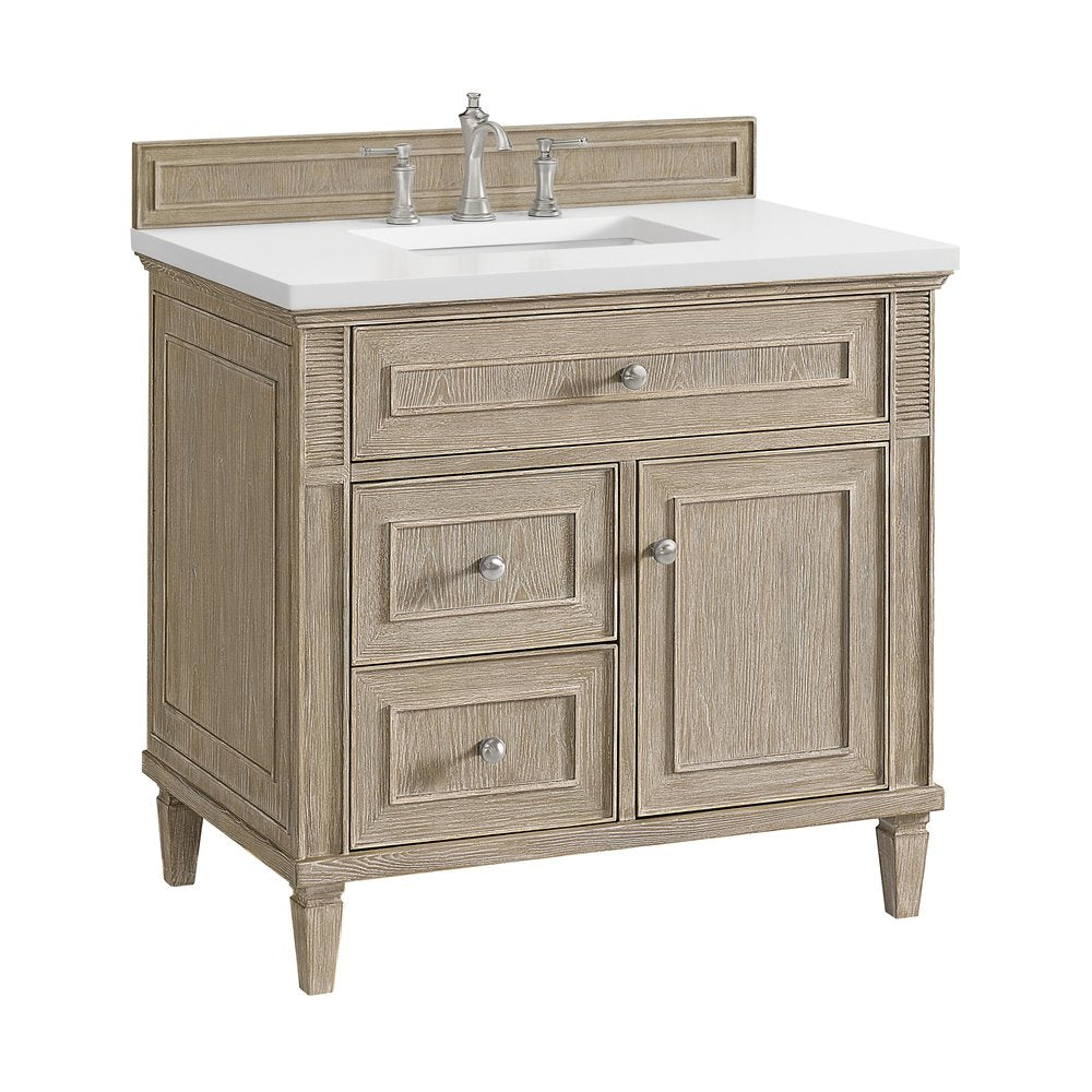 James Martin - Lorelai 36" Single Vanity, Whitewashed Oak - 424-V36-WWO view 5