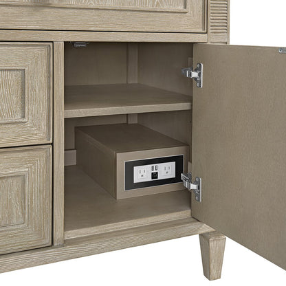James Martin - Lorelai 36" Single Vanity, Whitewashed Oak w/ 3 CM Eternal Jasmine Pearl Silestone Top - 424-V36-WWO-3EJP view 12