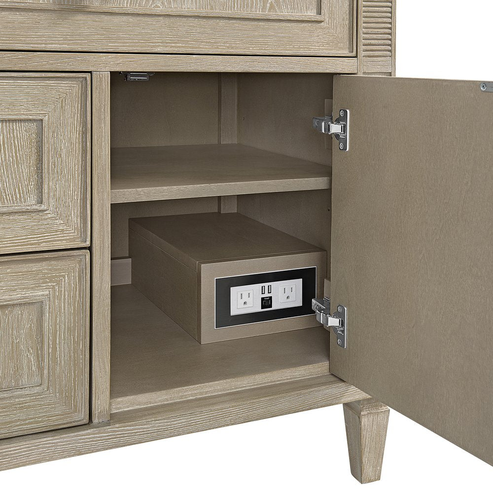 James Martin - Lorelai 36" Single Vanity, Whitewashed Oak, w/ 3 CM Phantome Eclos Top - 424-V36-WWO-3PHT view 12