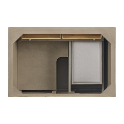 James Martin - Lorelai 36" Single Vanity, Whitewashed Oak w/ 3 CM White Zeus Silestone Top - 424-V36-WWO-3WZ view 6
