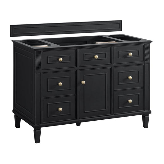 James Martin - Lorelai 48" Single Vanity, Black Onyx - 424-V48-M-BKO view 1