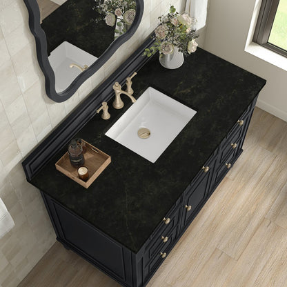 James Martin - Lorelai 48" Single Vanity, Black Onyx, w/ 3 CM Phantome Eclos Top - 424-V48-BKO-3PHT view 7