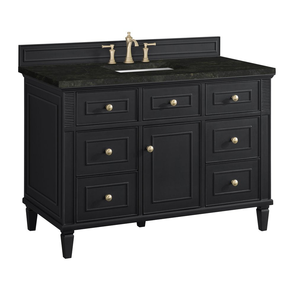 James Martin - Lorelai 48" Single Vanity, Black Onyx, w/ 3 CM Phantome Eclos Top - 424-V48-BKO-3PHT view 10