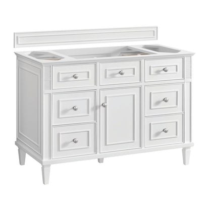 James Martin - Lorelai 48" Single Vanity, Bright White - 424-V48-M-BW view 1