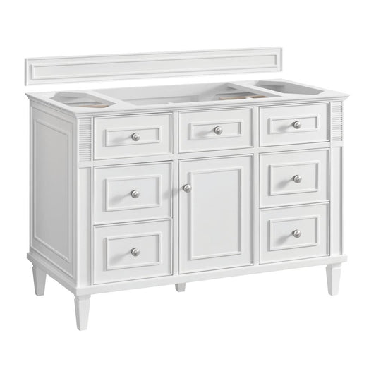 James Martin - Lorelai 48" Single Vanity, Bright White - 424-V48-M-BW view 1
