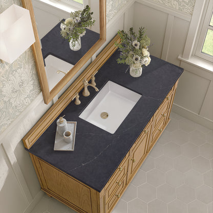 James Martin - Lorelai 48" Single Vanity, Light Natural Oak w/ 3 CM Charcoal Soapstone Silestone Top - 424-V48-LNO-3CSP view 7