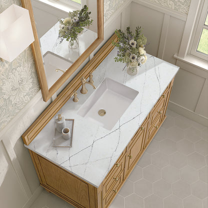 James Martin - Lorelai 48" Single Vanity, Light Natural Oak w/ 3 CM Ethereal Noctis Silestone Top - 424-V48-LNO-3ENC view 7