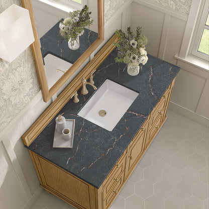 James Martin - Lorelai 48" Single Vanity, Light Natural Oak w/ 3 CM Parisien Bleu Silestone Top - 424-V48-LNO-3PBL view 7