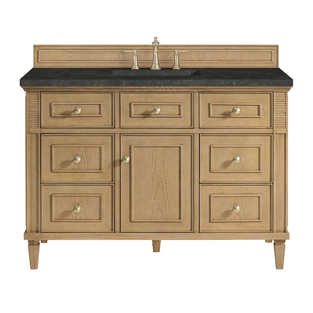 James Martin - Lorelai 48" Single Vanity, Light Natural Oak, w/ 3 CM Phantome Eclos Top - 424-V48-LNO-3PHT view 1